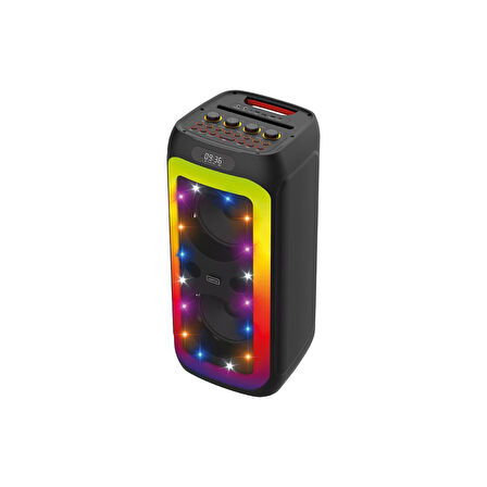 Sunix 80W 6000 Mah Çift Mikrofonlu Ledli Bluetooth Hoparlör BTS-X700