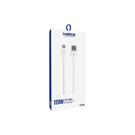 Sunix 120W Type-C Hızlı Şarj ve Data Kablosu SC-200