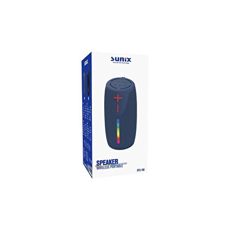 Sunix 8W 2000 Mah Taşınabilir Bluetooth Hoparlör Mavi BTS-180