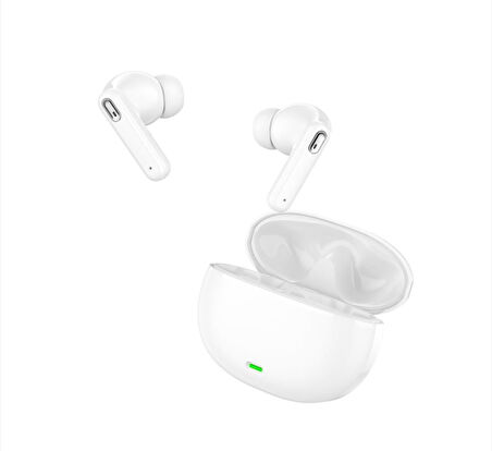 SHAZA S SOUND 8 Gürültü Azaltma Enc 4 Mikrofonlu Bluetooth 5.3 Tws Kulaklık Beyaz