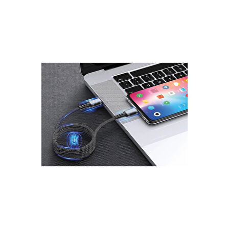 Sunix 30W Mıknatıslı Usb-C Lightning Data ve Şarj Kablosu IP-30