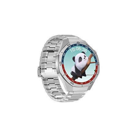 Sunix Amoled Ekran 48mm Metal ve Silikon Kordonlu Akıllı Saat Gri WT6 Pro