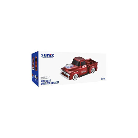 Sunix 1200 Mah Led Işıklı Araba Bluetooth Hoparlör Mavi BTS-430