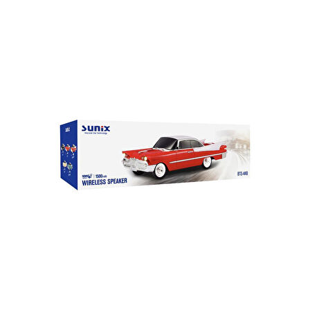 Sunix 10W 1500 mah Araba Model Bluetooth Hoparlör Sarı BTS-440