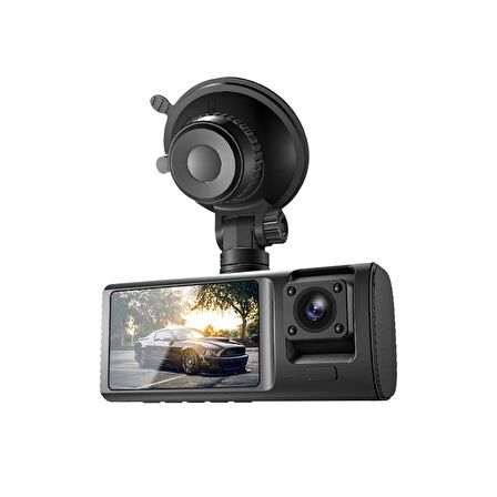 Hakopro 1080P Ön ve Arka Kameralı 2.0" IPS HD Ekran, Wifi ve G Sensörlü Akıllı Araç Kamerası CMR100