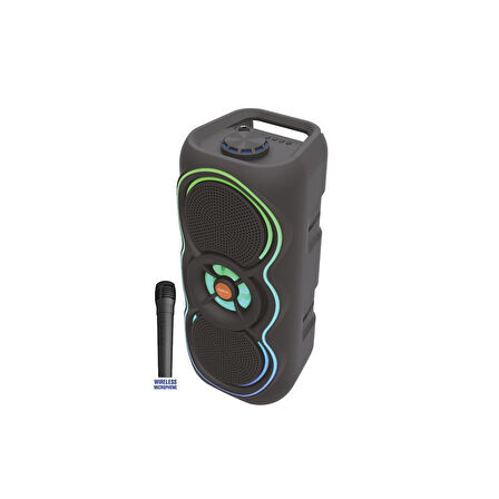 Sunix 20W 3600 Mah Kablosuz Mikrofon ve Ledli TWS Bluetooth Hoparlör BTS-470