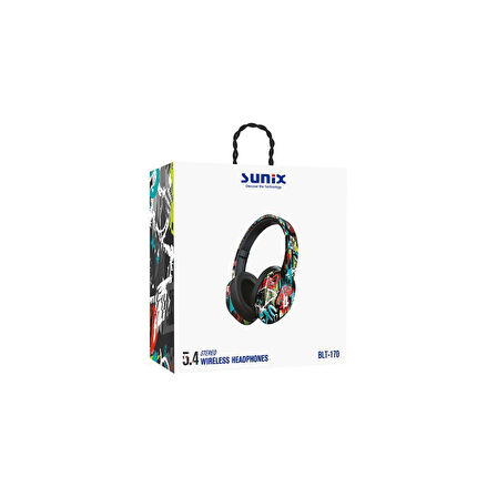 Sunix 200 Mah Stereo 5.4 Kulak Üstü Bluetooth Kulaklık Siyah BLT-170