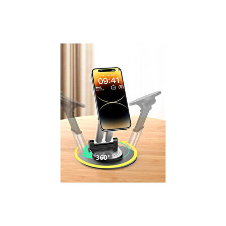 Sunix 360° Dönebilen Katlanabilir Mıkantıslı Telefon ve Tablet Standı Stand-19