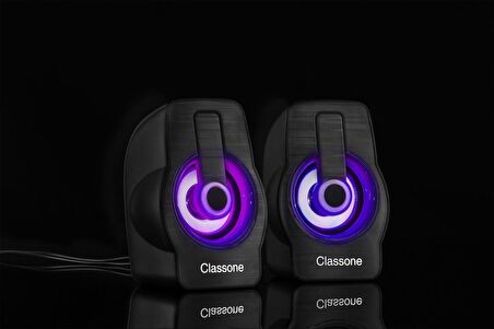 CLASSONE HOPARLÖR 1+1 USB RGB X1B