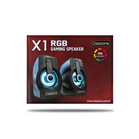 CLASSONE HOPARLÖR 1+1 USB RGB X1B