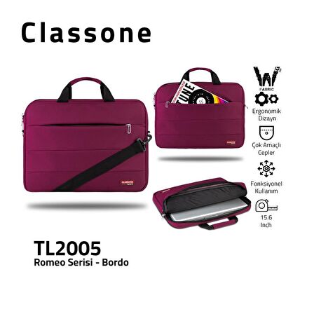 Romeo Serisi 15.6 inch uyumlu -Bordo