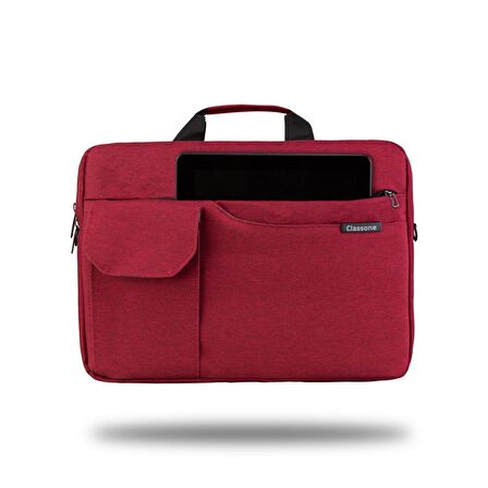 Classone 15.6 inch Laptop,Notebook Çantası -BordoClassone 