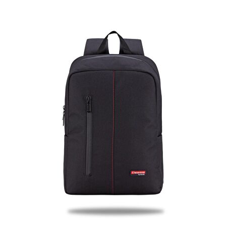 Classone BP-WTX400SK 15,6" Su Geçirmez Kumaş Fermuar Notebook Laptop Sırt Çantası Siyah Kırmızı