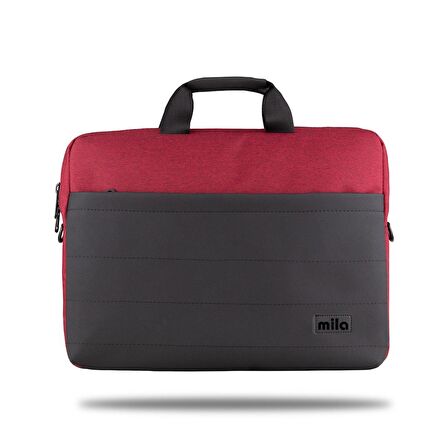 Mila ML-T105 Business 15.6"Su Geçirmez Kumaş Fermuar Notebook Çantası Bordo