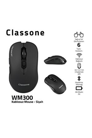 Tl2564-wm300-15,6" Su Geçirmez Kumaş ,laptop ,notebook Çantası-siyah +wm300 Kablosuz Mouse