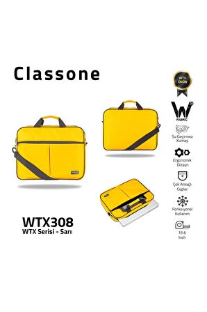 Classone Wtx308Wtx308 Wtxpro serisi 15.6 Inch Uyumlu Su Geçirmez Kumaş Macbook, Laptop , Notebook El