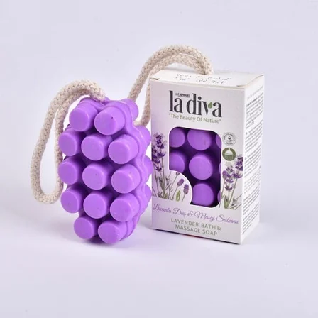 La Diva Lavanta Duş ve Masaj Sabunu - Mor - 120 gr