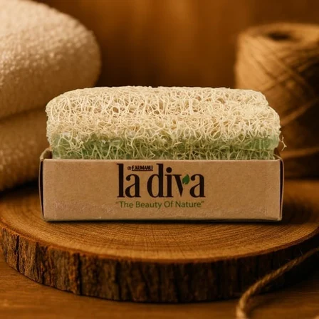 La Diva Aloe Vera Kabak Lifli Sabun - Yeşil - 130 gr