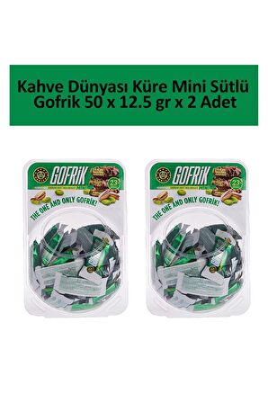 Kahve Dünyası Küre Mini Sütlü Gofrik 50 x 12.5 gr x 2 Adet