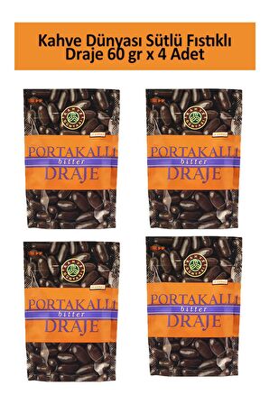 Kahve Dünyası PORTAKALLI BİTTER DRAJE 60 GR x 4 Adet