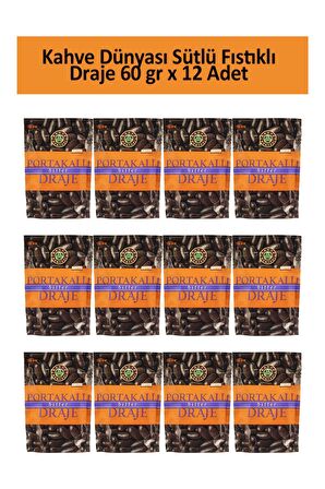 Kahve Dünyası PORTAKALLI BİTTER DRAJE 60 GR x 12 Adet
