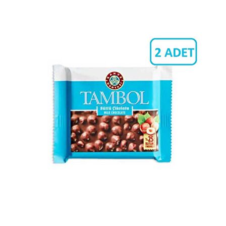 Kahve Dünyası Tambol Tam Fındıklı Sütlü Çikolata 77g (2 ADET)