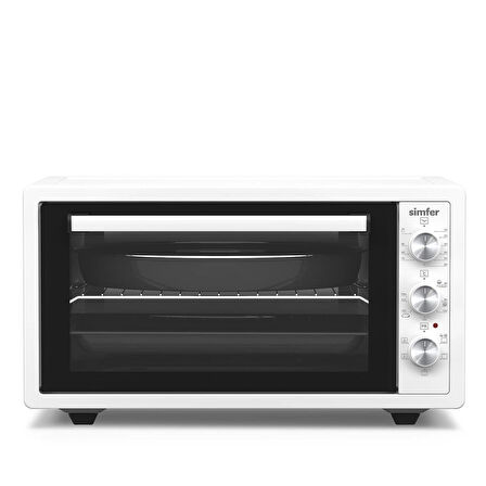Simfer 4502 Beyaz 45 LT Turbo Fan Mini/Midi Fırın - 6 Fonksiyon,Yoğurt Yapma, Buz Çözme & İç Aydınlatma
