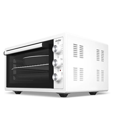 Simfer 4502 Beyaz 45 LT Turbo Fan Mini/Midi Fırın - 6 Fonksiyon,Yoğurt Yapma, Buz Çözme & İç Aydınlatma