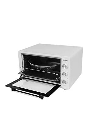 Simfer 4242 Beyaz 42 LT Turbo Fan Mini/Midi Fırın - 6 Fonksiyon,Yoğurt Yapma, Buz Çözme & İç Aydınlatma
