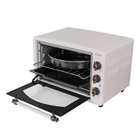 Simfer M3495 34 lt Statik Midi Fırın Fırın