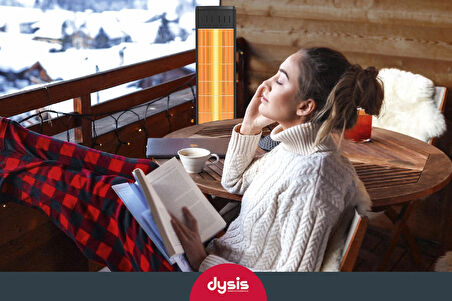 Single X Karbon Serisi IP65 Suya-Toza Dayanıklı 2300 W Siyah Uzaktan Kumandalı Dış Mekan Isıtıcı
