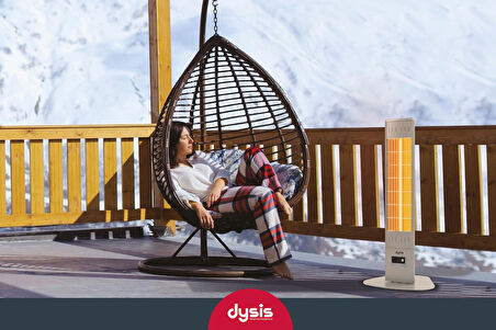 Single X Karbon Serisi IP65 Suya-Toza Dayanıklı 2300 W Bej Uzaktan Kumandalı Dış Mekan Isıtıcı