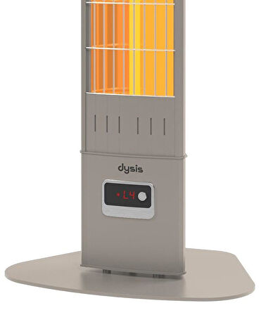 Single X Karbon Serisi IP65 Suya-Toza Dayanıklı 2300 W Bej Uzaktan Kumandalı Dış Mekan Isıtıcı
