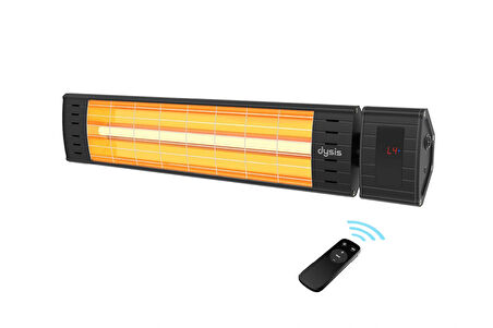 Art Plus Karbon Serisi IP65 Suya-Toza Dayanıklı 2300 W Siyah Uzaktan Kumandalı Dış Mekan Isıtıcı