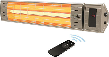 Art Plus Karbon Serisi IP65 Suya-Toza Dayanıklı 2300 W Bej Uzaktan Kumandalı Dış Mekan Isıtıcı