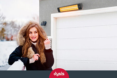 Dysis DH-7452 Art Plus Karbon Serisi IP65 Suya-Toza Dayanıklı 2300 W Siyah Dış Mekan Isıtıcı