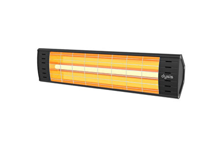 Dysis DH-7452 Art Plus Karbon Serisi IP65 Suya-Toza Dayanıklı 2300 W Siyah Dış Mekan Isıtıcı