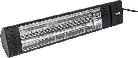 Dysis DH-7452 Art Plus Karbon Serisi IP65 Suya-Toza Dayanıklı 2300 W Siyah Dış Mekan Isıtıcı