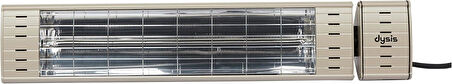Dysis DH-7486 Art Plus Karbon Serisi IP65 Suya-Toza Dayanıklı 2300 W Bej Dış Mekan Isıtıcı