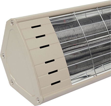 Dysis DH-7486 Art Plus Karbon Serisi IP65 Suya-Toza Dayanıklı 2300 W Bej Dış Mekan Isıtıcı