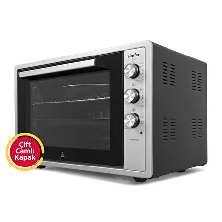 Simfer 7033 İnox Gri 70 LT Turbo Fan Mini/Midi Fırın - Multi Fonksiyon, Yoğurt Yapma, Buz Çözme & Çift Cam
