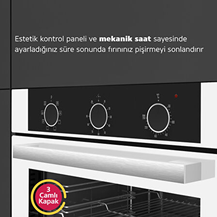 Simfer 8221 Ank. QS Büyük Pop-up 9 Fonk Beyaz Cam Power Turb