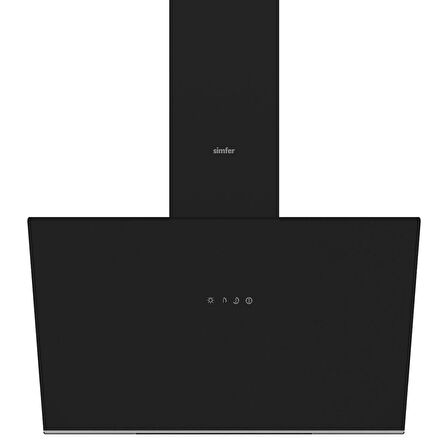 Simfer SD8721 60 Cm Siyah Eğimli Cam Davlumbaz