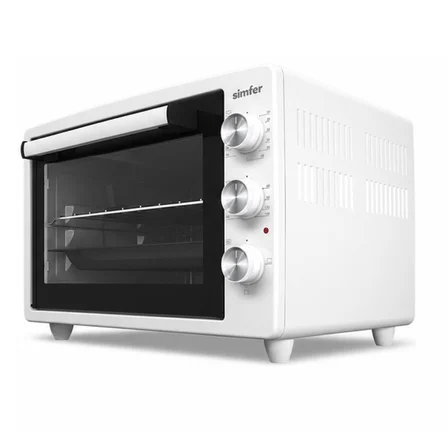 Simfer 3423 Beyaz 34 LT Statik Mini / Midi Fırın - 4 Fonksiyon, Programlanabilir Pişirme & Isı Kontrol Sistem