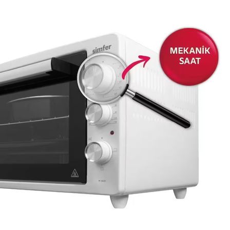 4262 Beyaz 42 LT Turbo Fan Piliç Peçirme Mini/Midi Fırın - 6 Fonksiyon,Yoğurt Yapma, Buz Çözme & İç Aydınlatma