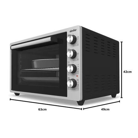 7062 Beyaz 70 LT Turbo Fan Piliç Çevirme Mini/Midi Fırın - Multi Fonksiyon, Yoğurt Yapma, Buz Çözme & Çift Cam