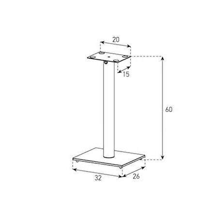 Sonorous SP100-WHT-WHT Hoparlör Ayağı Beyaz