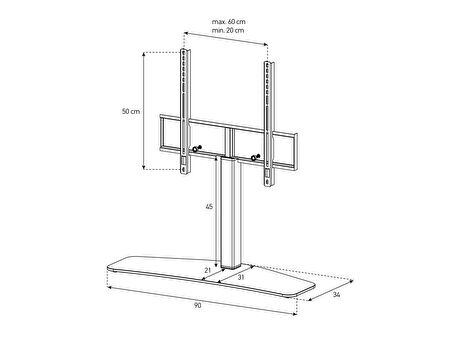 Sonorous PL 2345 Masa Üstü Standı