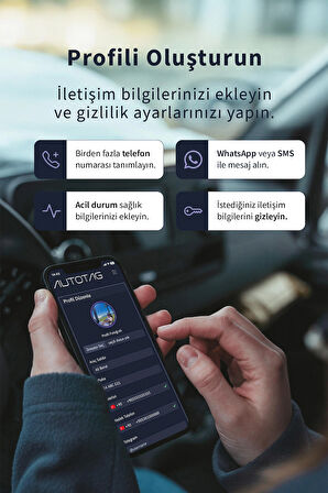 AutoTag Qr Kodlu Akıllı Araç Etiketi - Karekod Numaratör - İçten Yapıştırmalı Cam Etiket