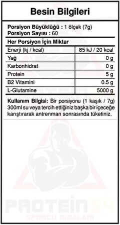 Bigjoy Sports Glutabig Powder Ananaslı 420 Gr Glutamin 
